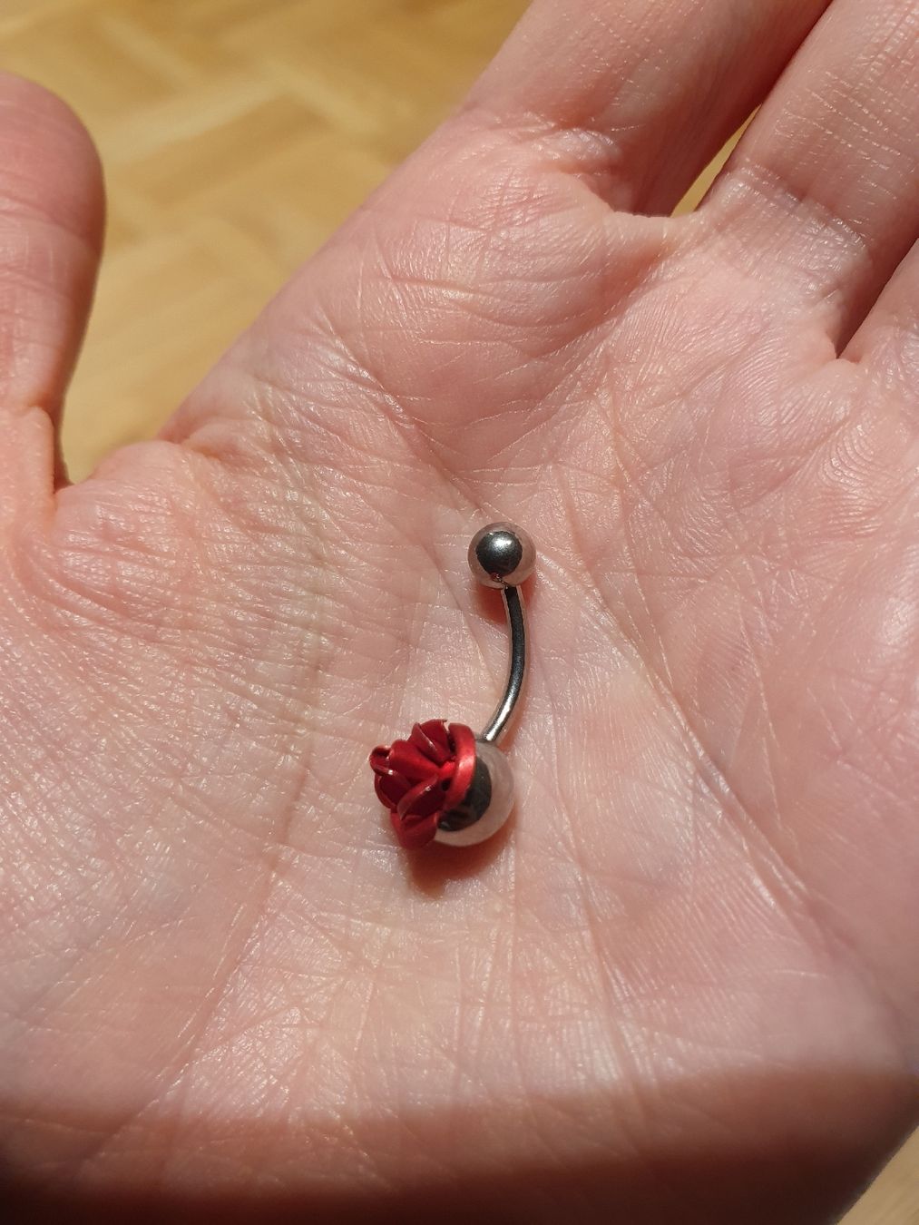 Gioielli per piercing: Bauchnabelpiercing Rose rot silber – Usato da Dietfurt venduto da rasy11 1