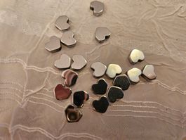 20 Stk Hämatit Perlen herz 6mm