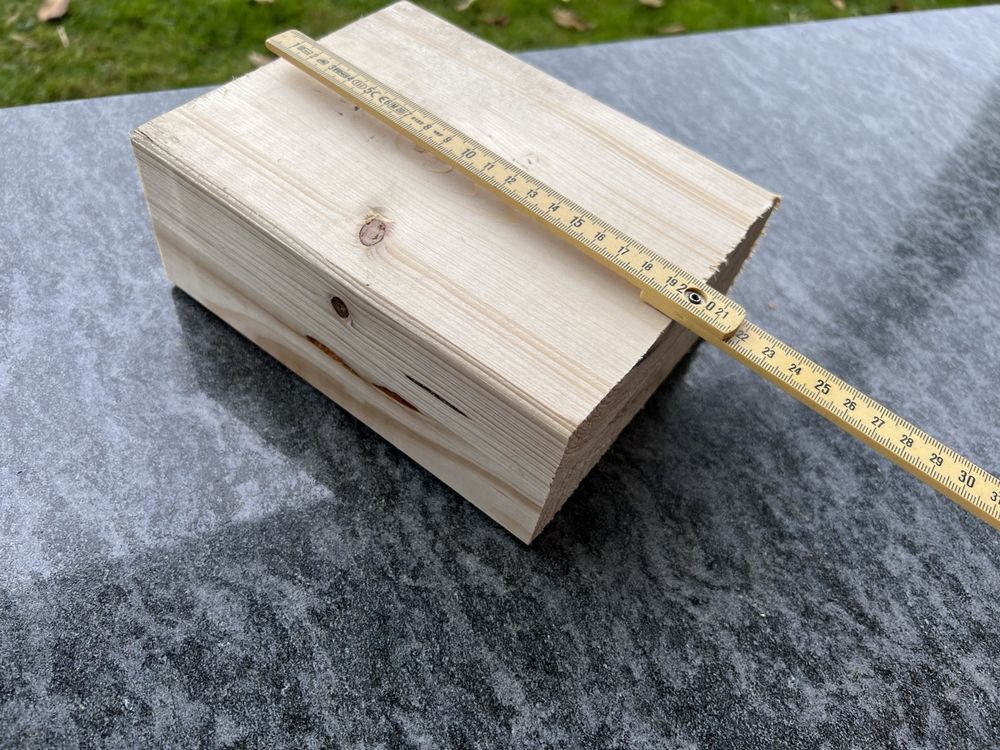 Holzblock für Schraubstock oder Werkbank Unterlage 20x16x8cm