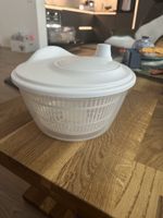 Salatschleuder Weiss Plastik, Tupperware, wenig gebraucht