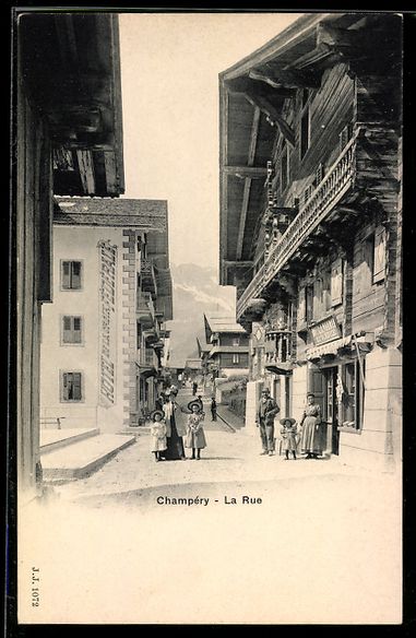Cartes postales: AK Champéry, La Rue – D'occasion à Berlin par bartko-reher