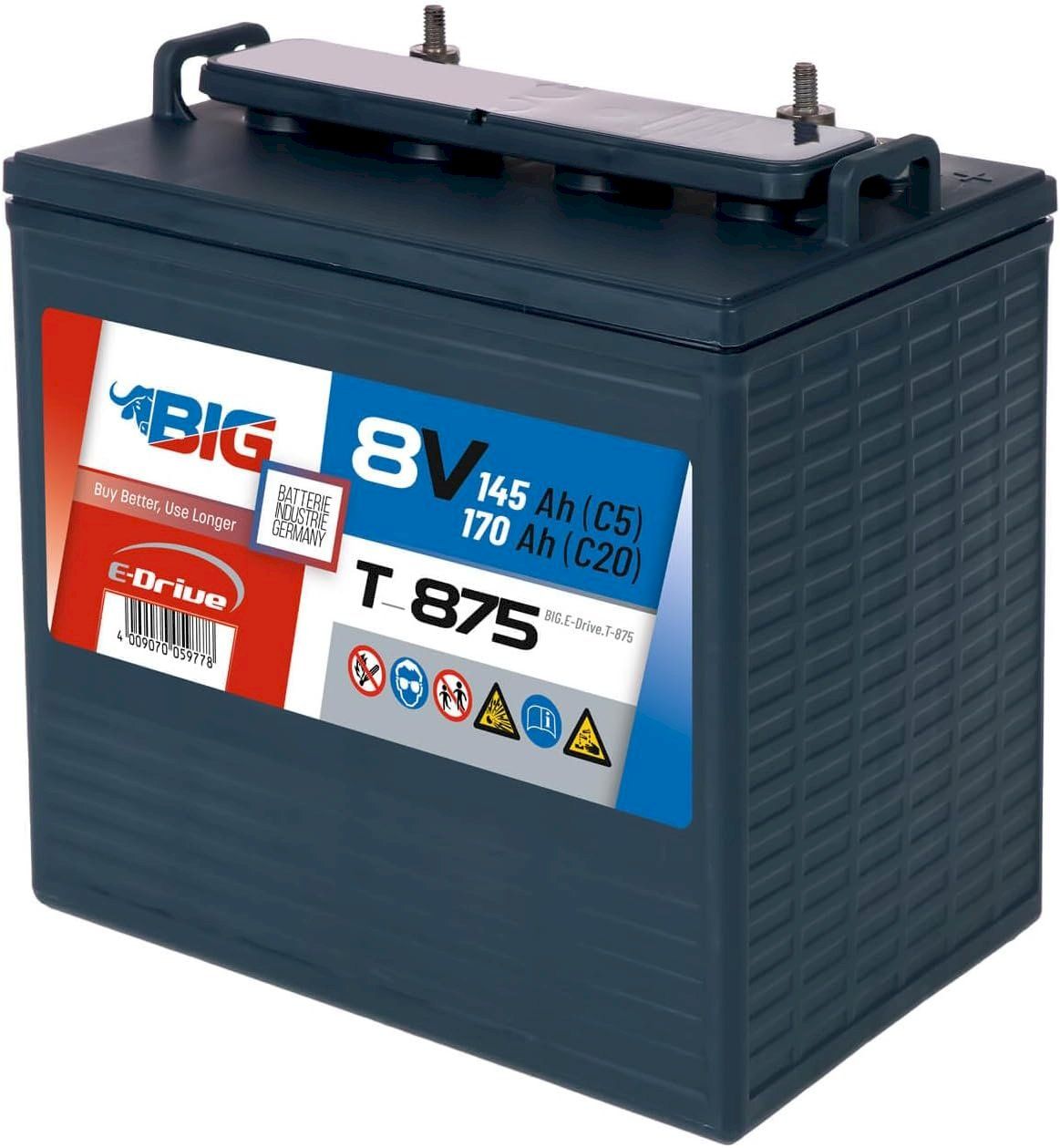 Caricatori & Batterie: BIG E-Drive 8V 170Ah Traktionsbatterie – Nuovo e nell'imballaggio originale da Bottighofen venduto da zaap 2