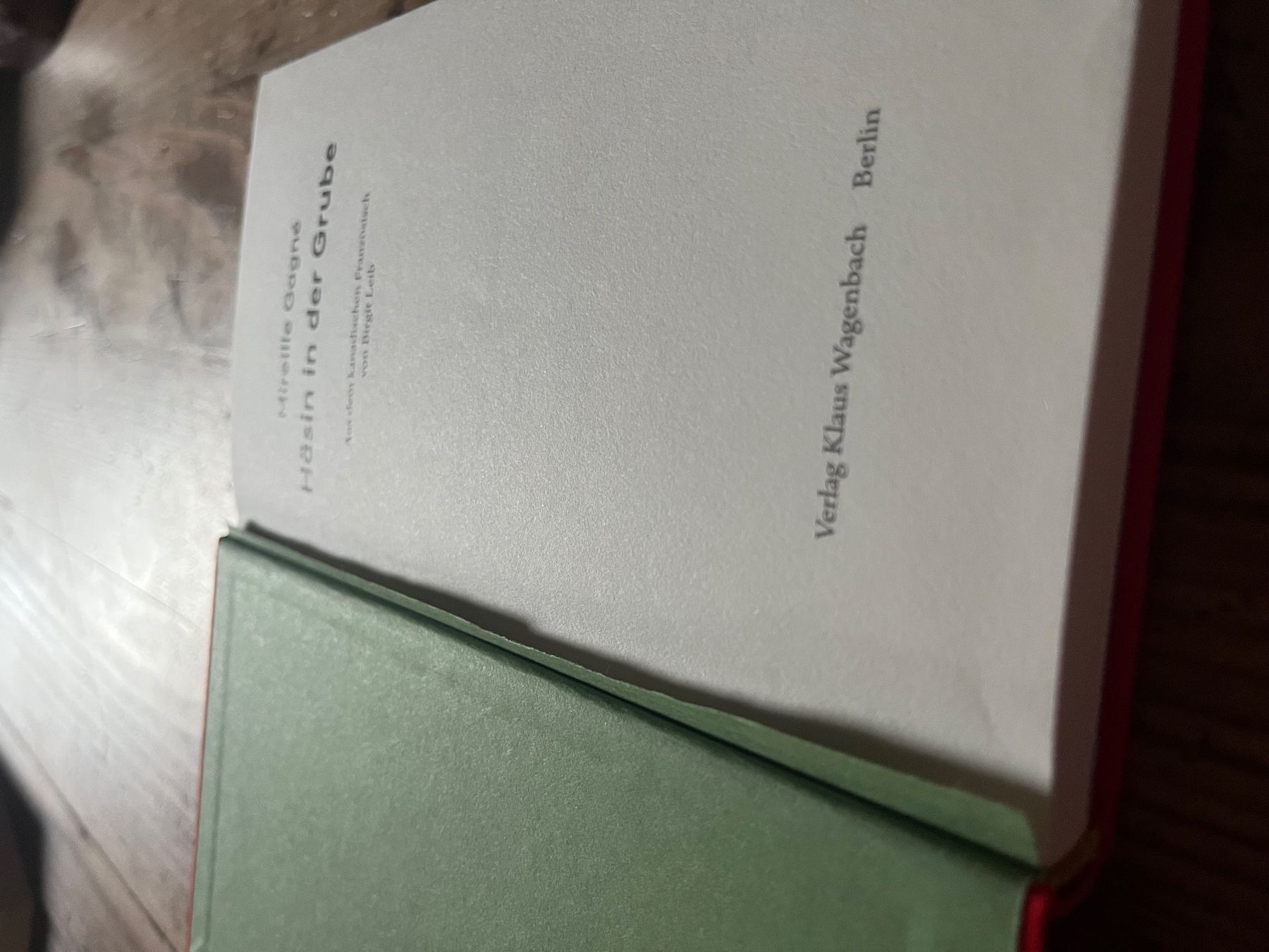 Libri: Mireille Gagné - Häsin in der Grube – Usato da Brugg AG venduto da corkycanada 2