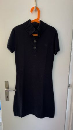 Tommy Hilfiger Mädchen Strickkleid kurzarm schwarz