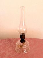 Petrollampe, Glas/Messing