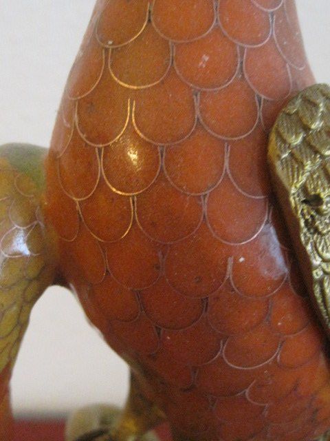 Figurines: Cloisonné Räuchergefäss aus massivem Messing – Neuf (Voir description) à Basel par cronat 5