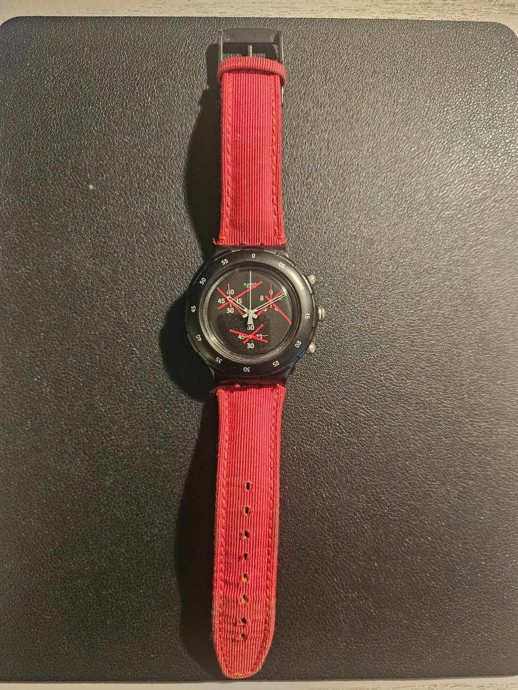 Swatch Uhren: Swatch Aqua Chrono Big Red SBB104 – Gebraucht aus Oberhofen Thun'see von Nici006