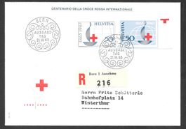 R-FDC W39 Einzelwert + Nr. 399 ET Bern 21.3.1963