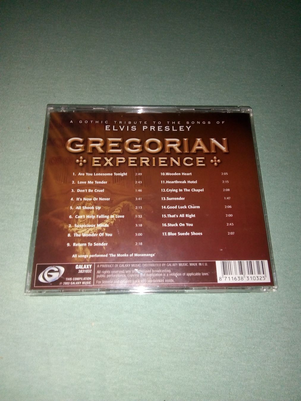 CD: Gregorian Experience - A Gothic Tribute CD Elvis Presley – Usato da St.Gallen venduto da elk2022 2