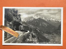 20742 Haslibergstrasse und Blick auf Meiringen