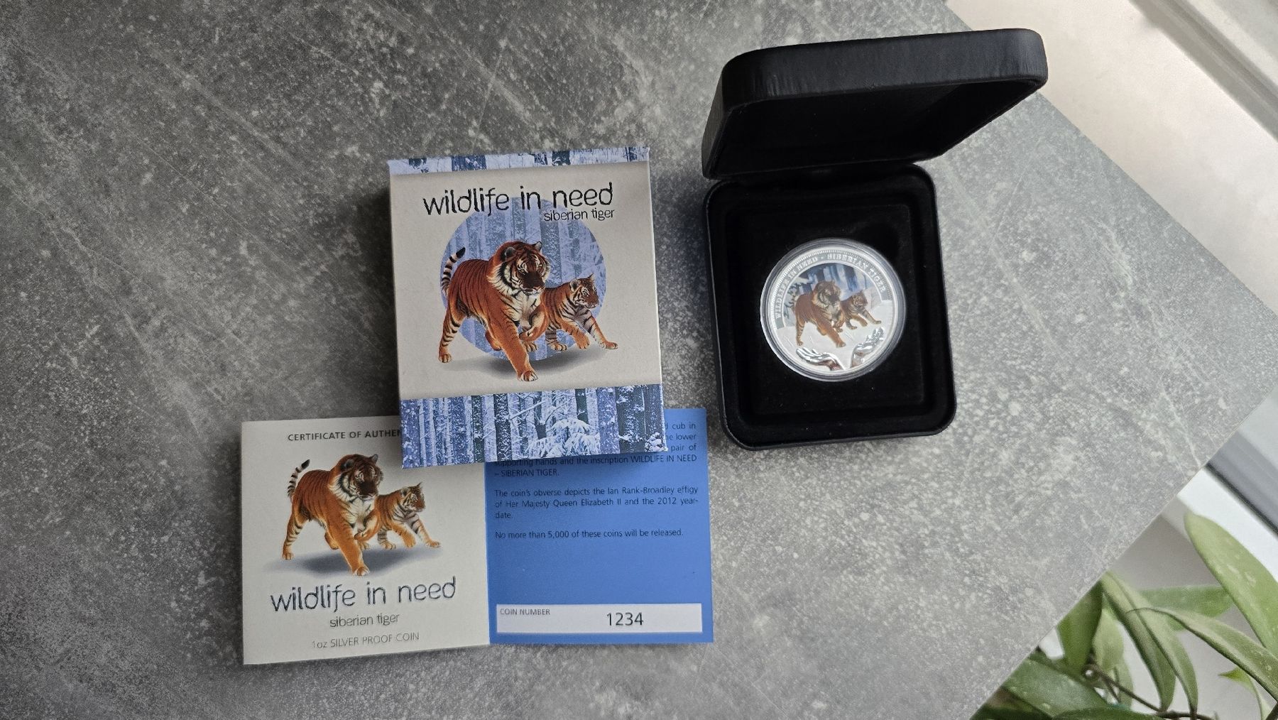 Alle Münzen: 1 oz Silber Tiger Wildlife in Need Proof Farbe 2012 – Neu (gemäss Beschreibung) aus Petit-Lancy von SilverCoinCoin 1