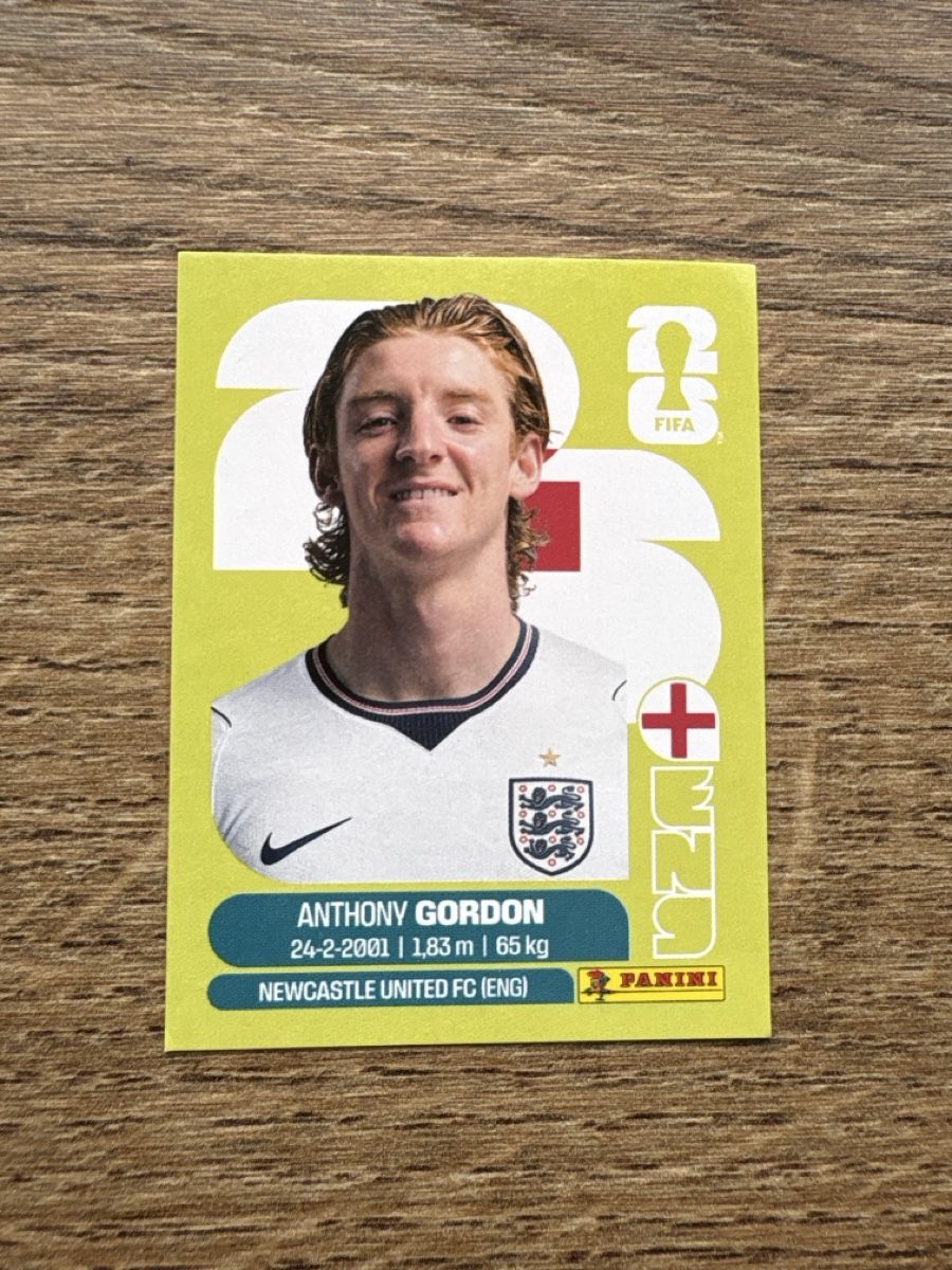 Panini Sammelbilder & Trading cards: Panini WM 2026 Anthony Gordon Sticker – Neu (gemäss Beschreibung) aus Menznau von Hetfield85