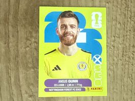 Panini FIFA WM 2026 Sticker Angus Gunn SCO 2