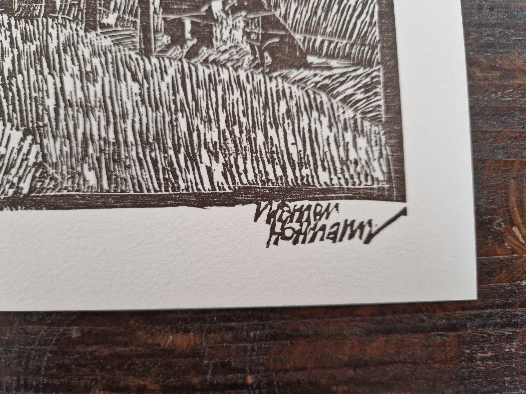Xilografie: Original Holzschnitt - "Fritigenhäuser" im Glarnerland – Usato da Burgdorf venduto da gre_2ftz 1