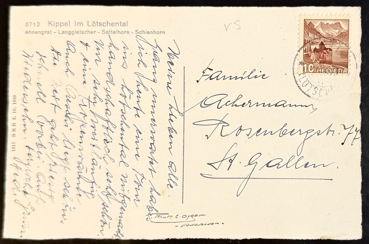 Cartoline postali: Foto-AK: KIPPEL im Lötschental, VS – Usato da Bern venduto da felberunderground 1