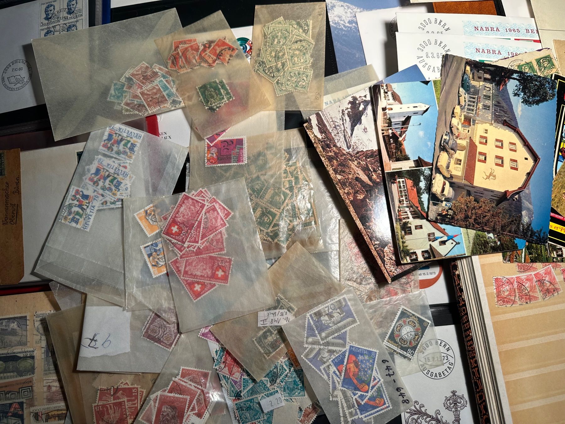 Tutti i francobolli: Briefmarkensammlung Schweiz - Auflösung – Usato da Stettfurt venduto da 2442 6