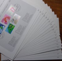 Sammelblätter PTT 1988 - 1989 komplett
