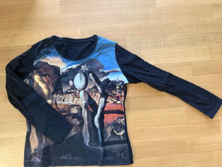 Salvador Dali Langarm T-Shirt, Grösse M
