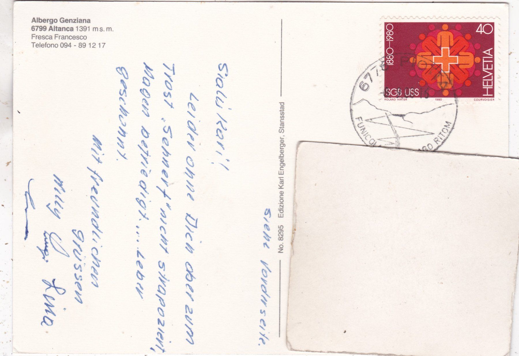 Cartes postales: Altanca 1980 – D'occasion à Herisau par Lisegrat2008 1