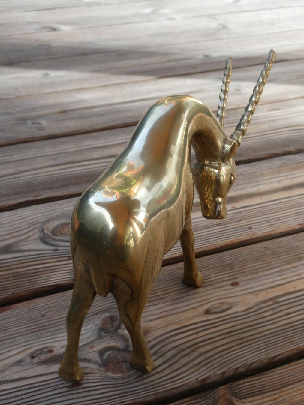 Figurines: Thomsongazelle oder so ? schwerer Messingguss poliert – D'occasion à Lüchingen par Eeizo 4