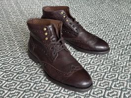 Lederschuh - halbhoher Stiefel braun - Belmondo - 41