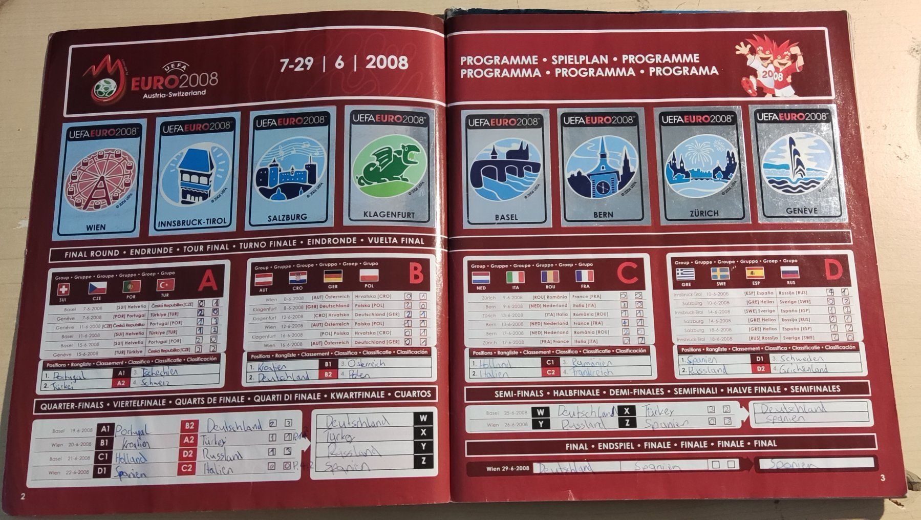 Panini Alben: EM 2008 Panini Komplett Sammelbilder – Gebraucht aus Schongau von Retro_Shop 7