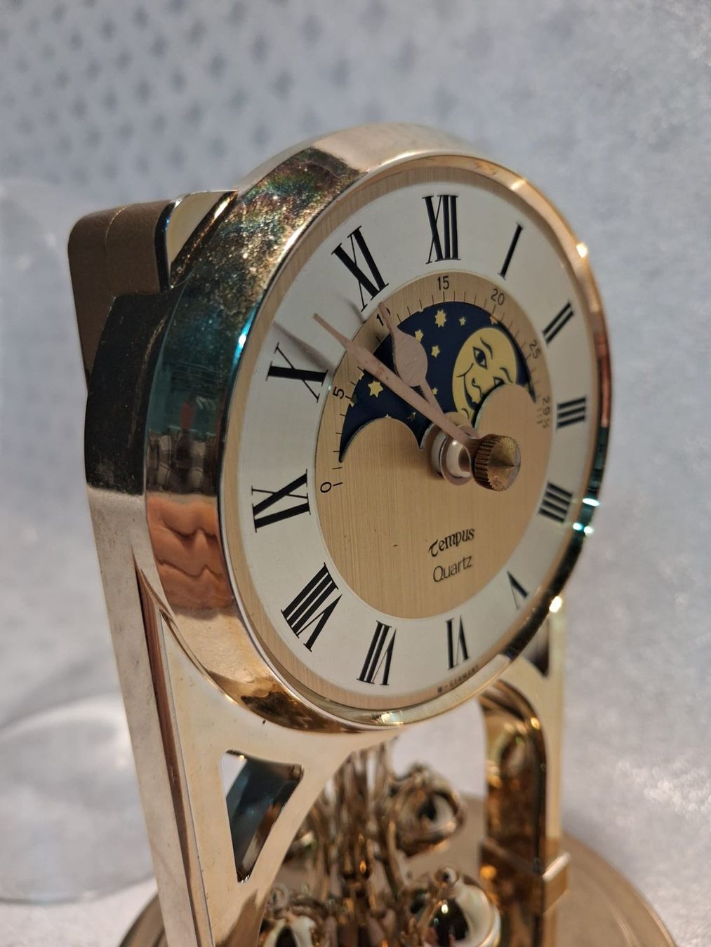 Orologi da terra & Orologi da parete: Tischuhr Tempus Quartz mit Mondphasen – Usato da Winterthur venduto da mar_jwg7 5