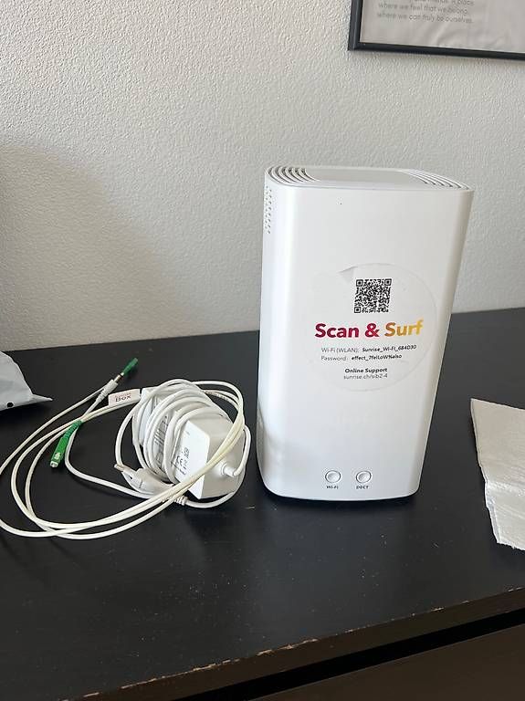 Sunrise Modems & Router: Sunrise Internet Box Fiber inkl Kabel – Gebraucht aus Neukirch (Egnach) von interistadoc