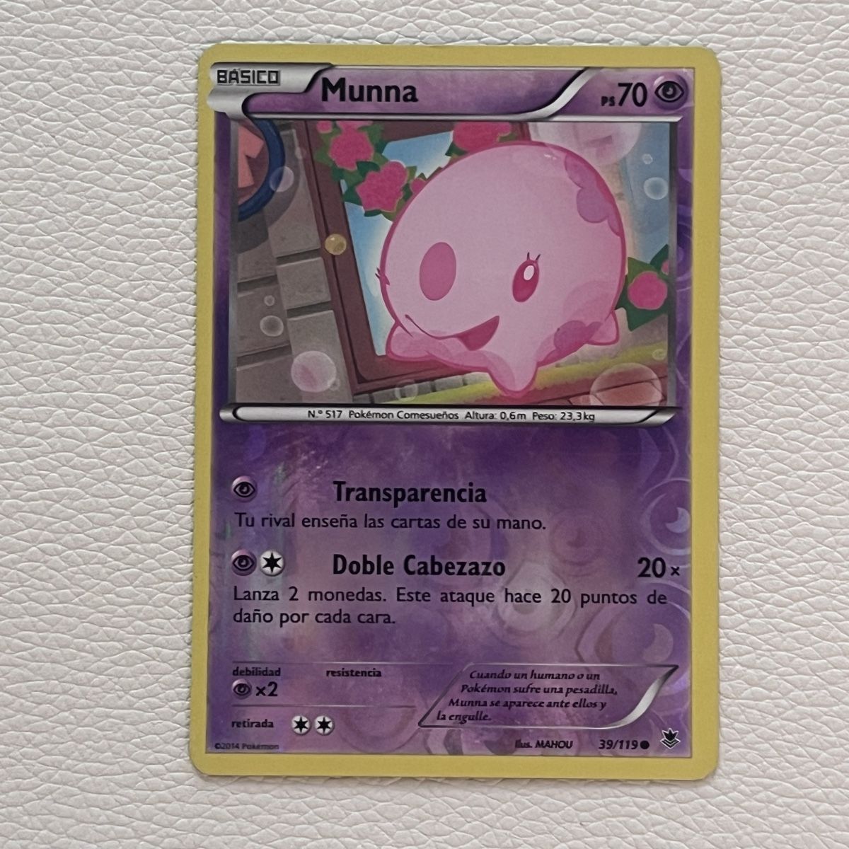 Pokémon Sammelbilder & Trading cards: Pokémon Munna reverse 39/119 – Gebraucht aus Le Grand-Saconnex von Koko.hime_