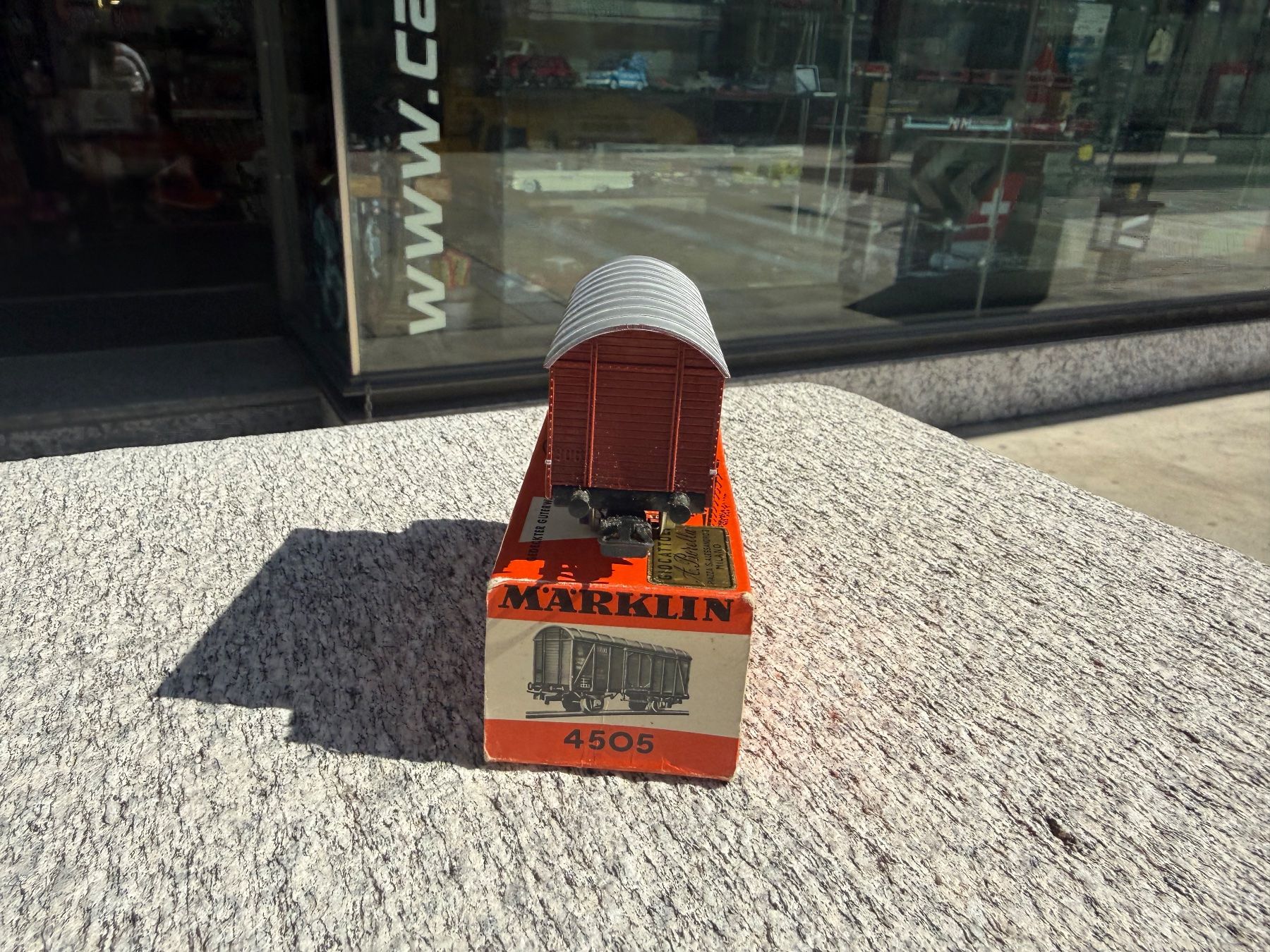 Märklin Modellini di ferrovie: Märklin 4505 Güterwagen db – Usato da Chiasso venduto da Carrara-Modellismo 3