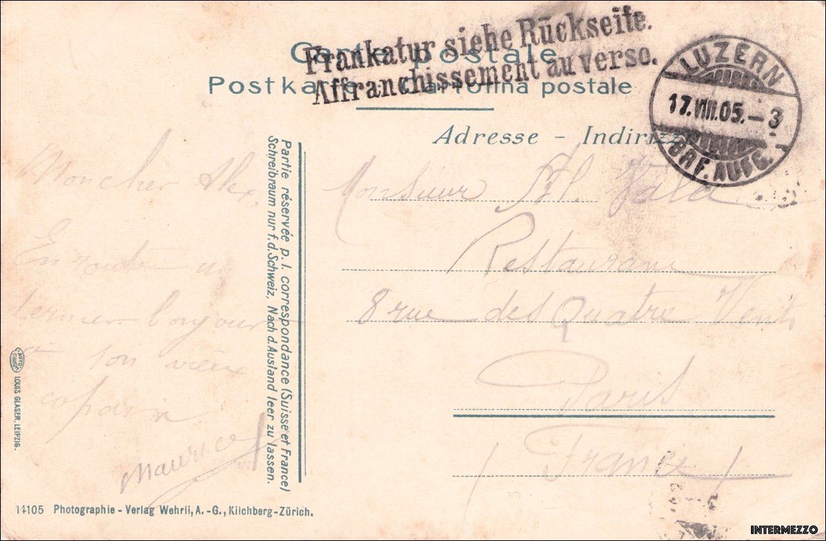 Cartes postales: Bahn // 1905 Gotthard-Bahn Dampf Flüelen – D'occasion à Basel par intermezzo12 1