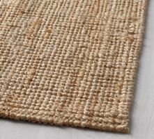 Jute rug natural fiber brown 160x230cm new