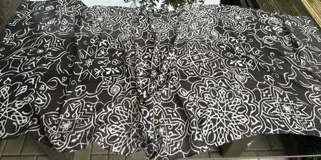 Stylish FRAAS Scarf Black & White Pattern - EUC! 🔥