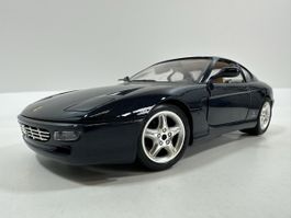 Ferrari 456GT 1:18, dunkelblau, BBURAGO