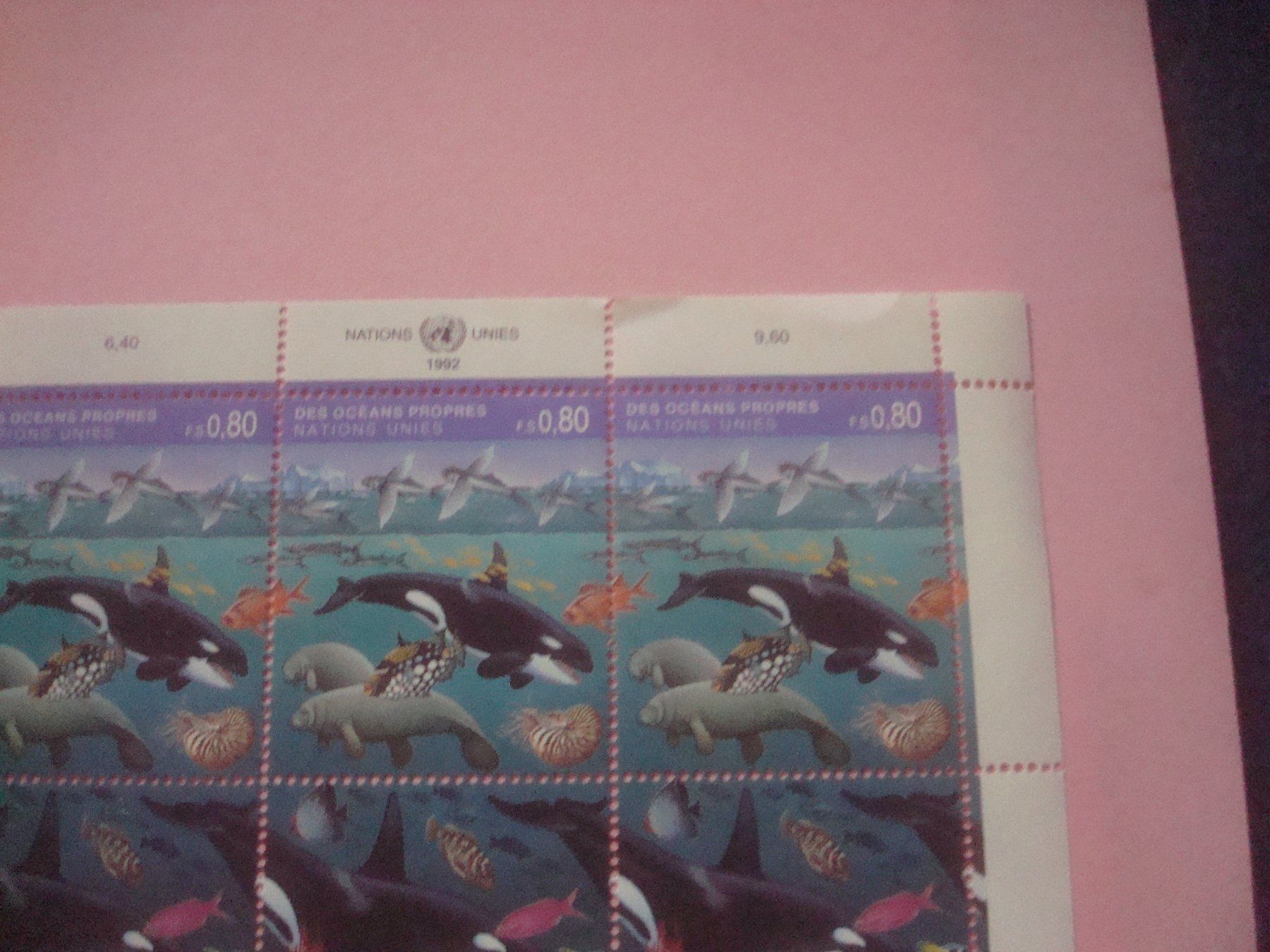 Tutti i francobolli: UNO Genf schöner Blatt  Katalog 2022 32.- – Usato da Gordola venduto da Polentaefung 3