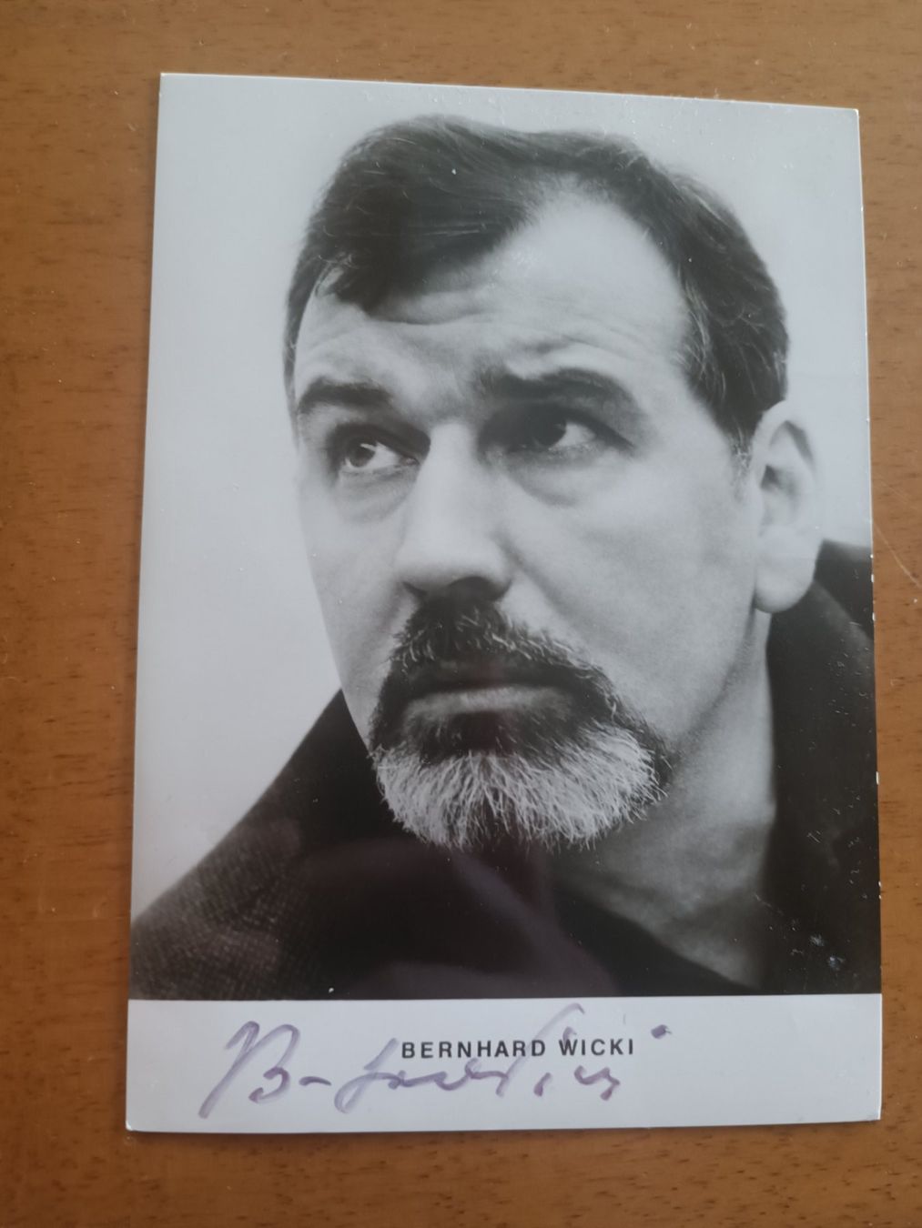 Autographes: Bernhard Wicki - Schauspieler - † 2000 – D'occasion à Menziken par Artographs