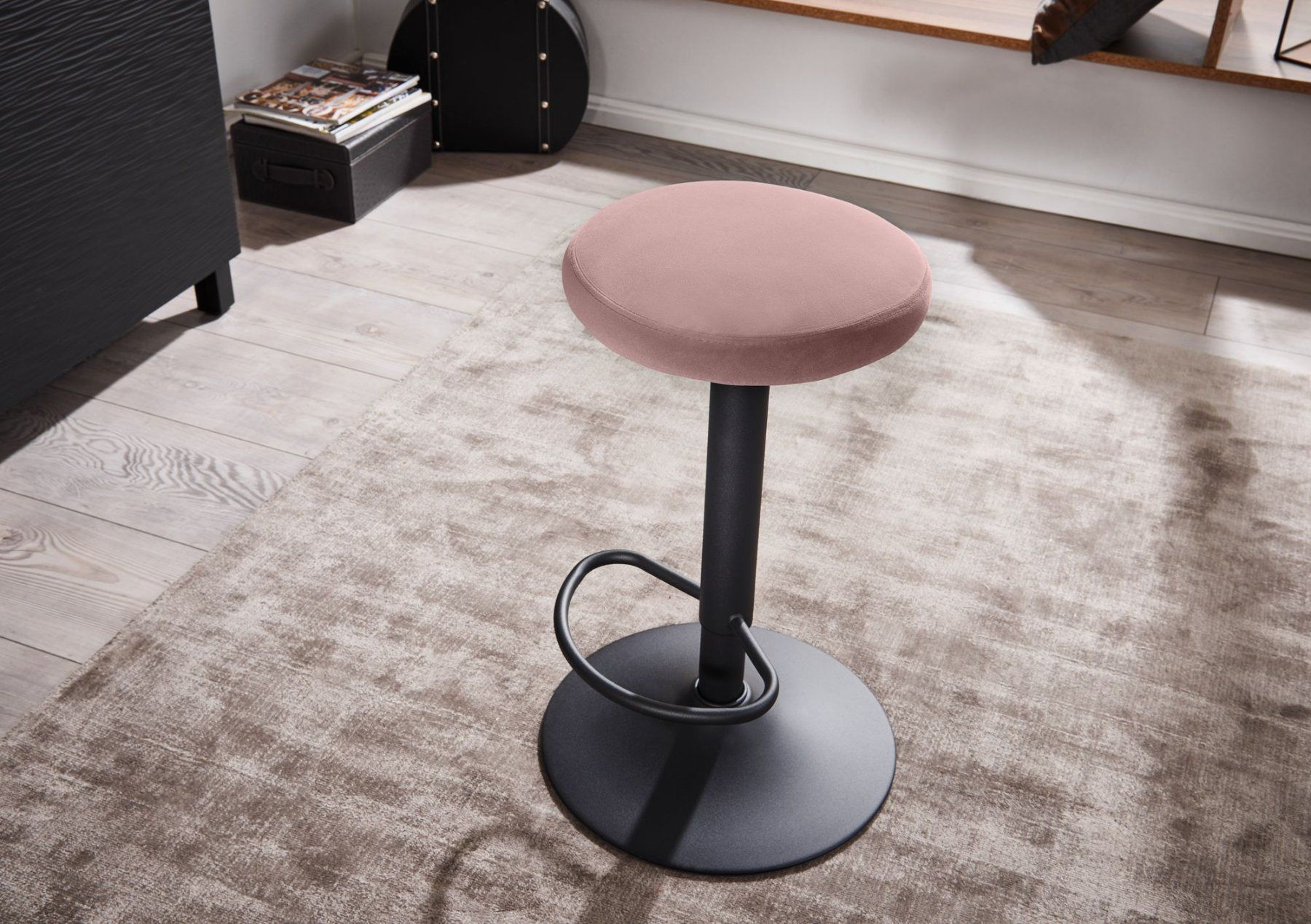 Hocker: BARHOCKER Modern Altrosa Samt NEU SOFORT – Neu und originalverpackt aus Sulgen von eytsh