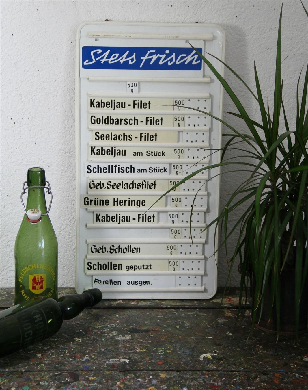 Insegne: Preisschild "Fisch" 75 x 50 cm – Usato da Birrwil venduto da brandschatz_birrwil 1