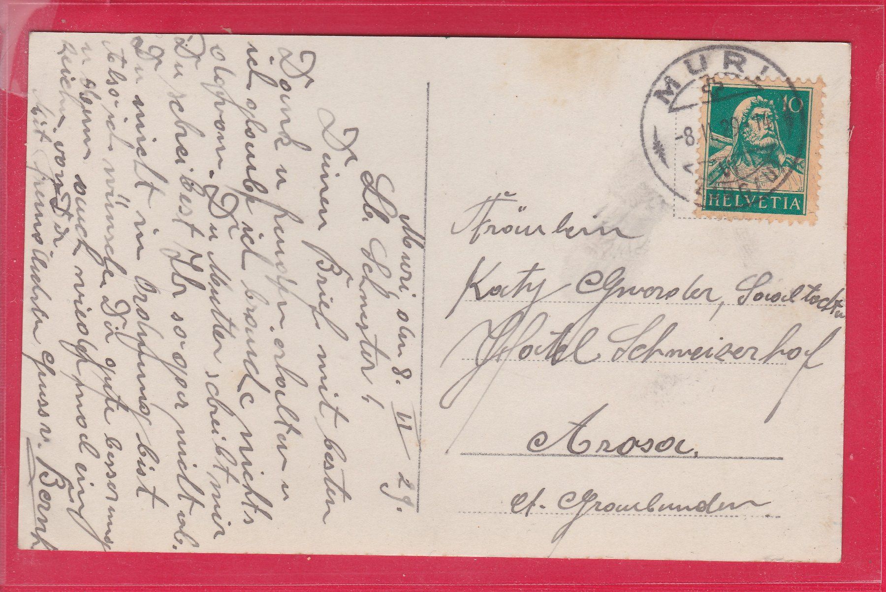 Cartes postales: PAAR AUF MOTORRAD, 8.2.1929 – D'occasion à Oberrieden par Gebirgsstelze 1