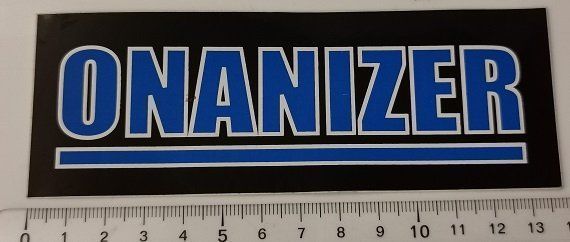 Sticker: Onanizer  (Aufkleber, PVC) – Nuovo e nell'imballaggio originale da Wilen b. Wollerau venduto da morethanmusic