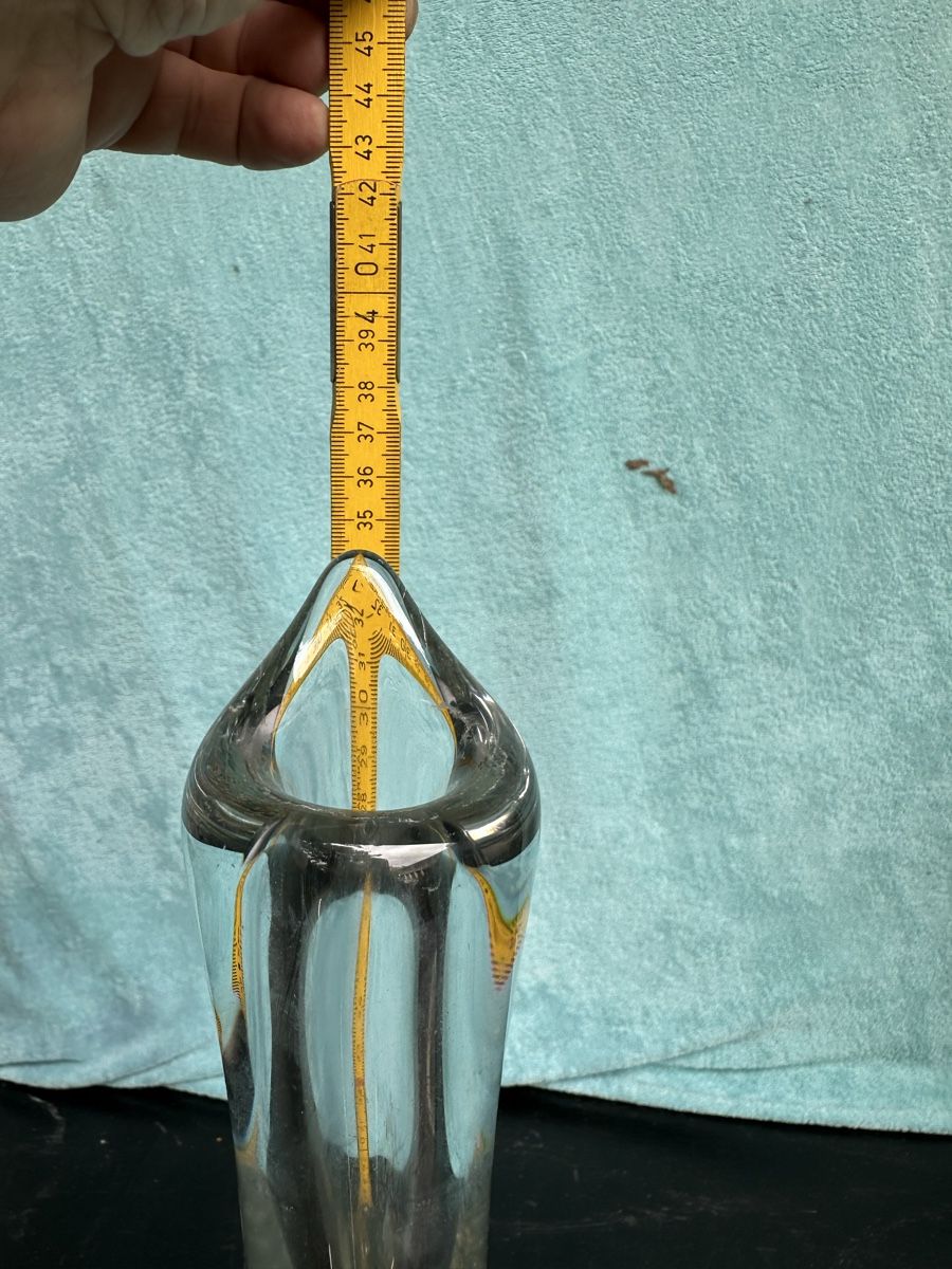 Vasen & Gefässe: Vase en verre soufflé à la main avec anse 40cm – Gebraucht aus Lausanne von artnouveau04 5