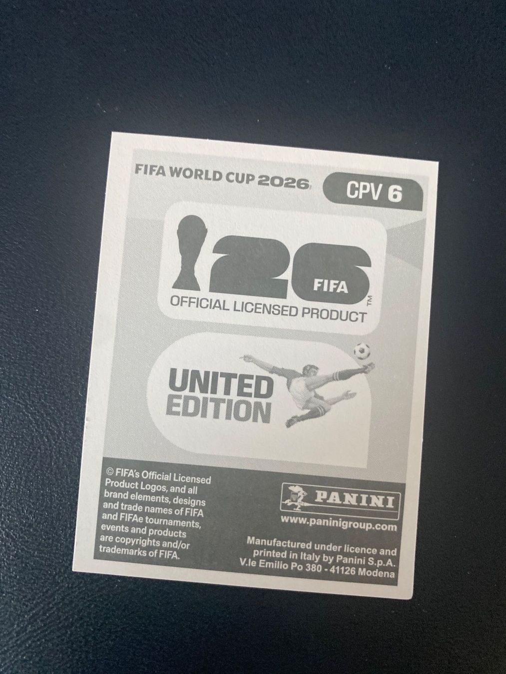 Panini Sammelbilder & Trading cards: Panini FIFA World Cup Sticker CPV 6 – Neu (gemäss Beschreibung) aus Glattbrugg von riseca 1