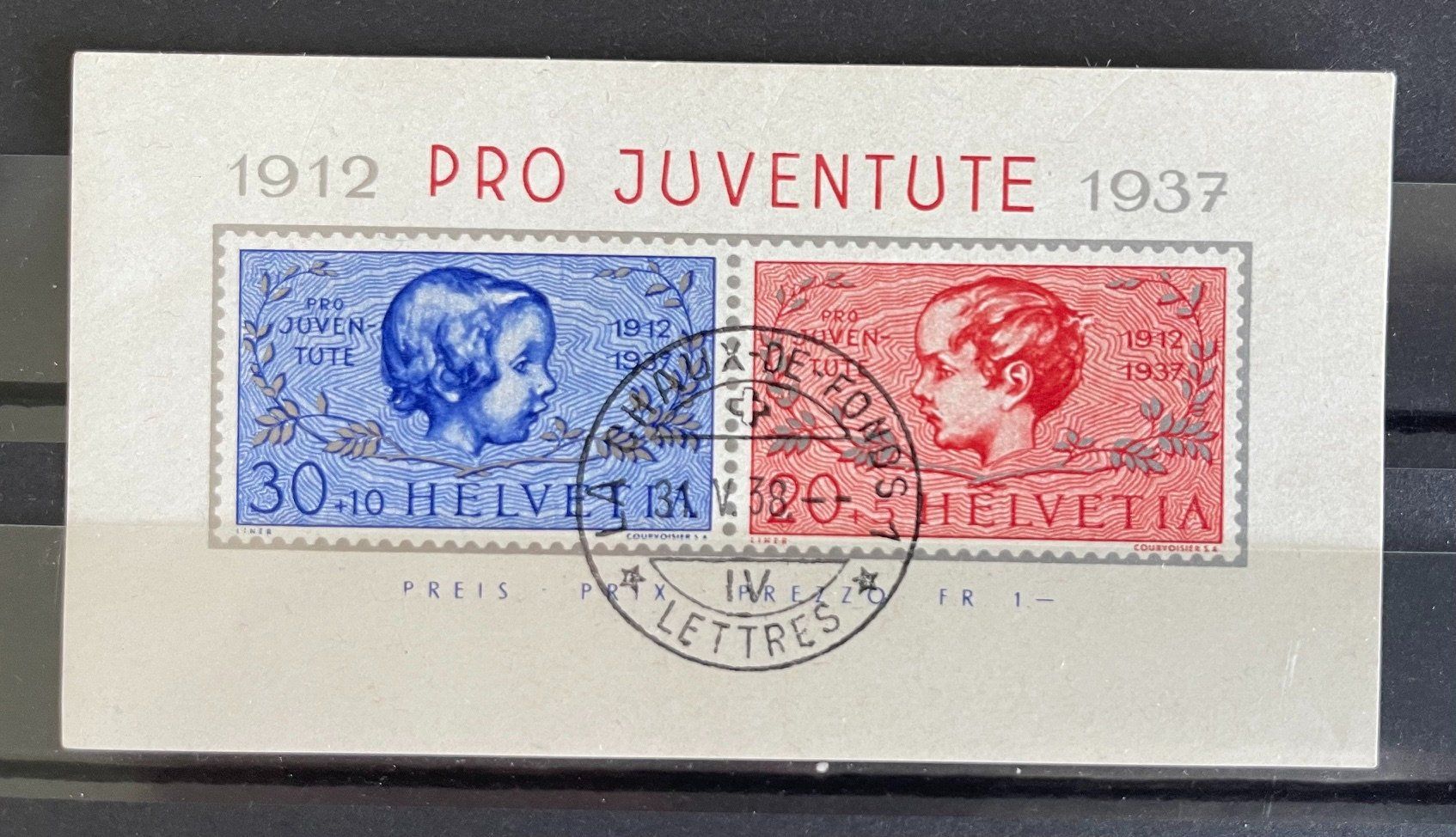 Tous les timbres: Pro Juventute Block 1937 – D'occasion à St-Légier-Chiésaz par refpmeak01