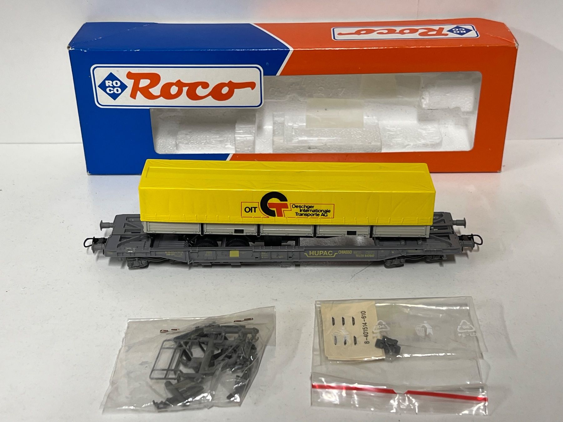 Roco Modelleisenbahnen: Staiber Hupac Wagen 4024 H0 DC OESCHGER SBB – Gebraucht aus Neuenhof von ludovicco