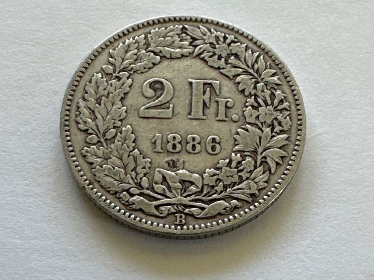 Tutti le monete: 1886 2fr – Usato da Erlach venduto da gubbe1 1