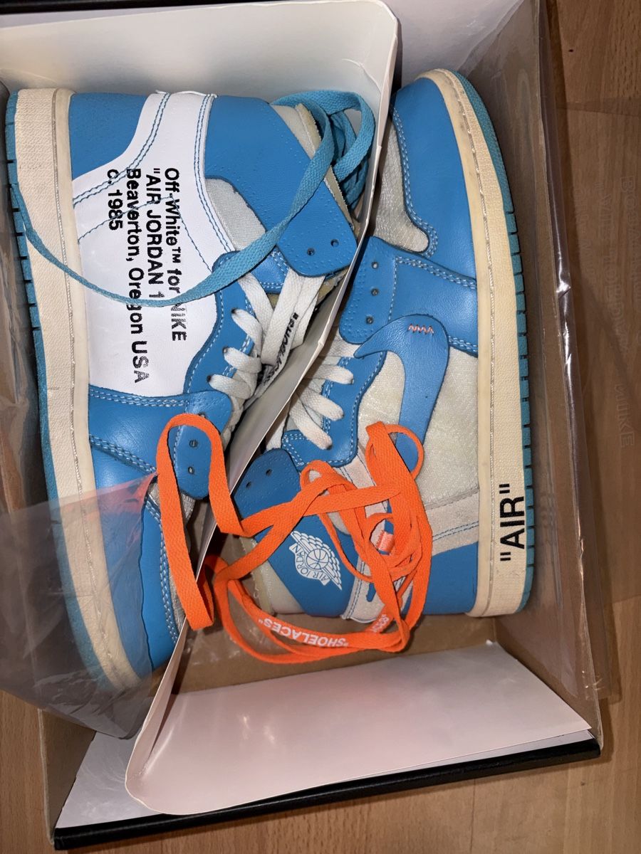 Jordan Scarpe da uomo: Nike Air Jordan 1 x Off White UNC – Usato da Bern venduto da Shamsinho 2