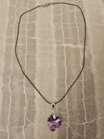 Handgemachte halskette aus swarovski herz 18x17.5mm