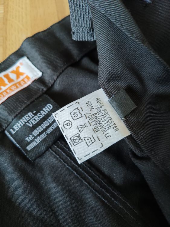 Pantaloni: Lehrer Versand Orix Arbeitshose Gr 62 schwarz/grau – Nuovo (secondo la descrizione) da Oberhofen am thunersee venduto da cri_6md2 3
