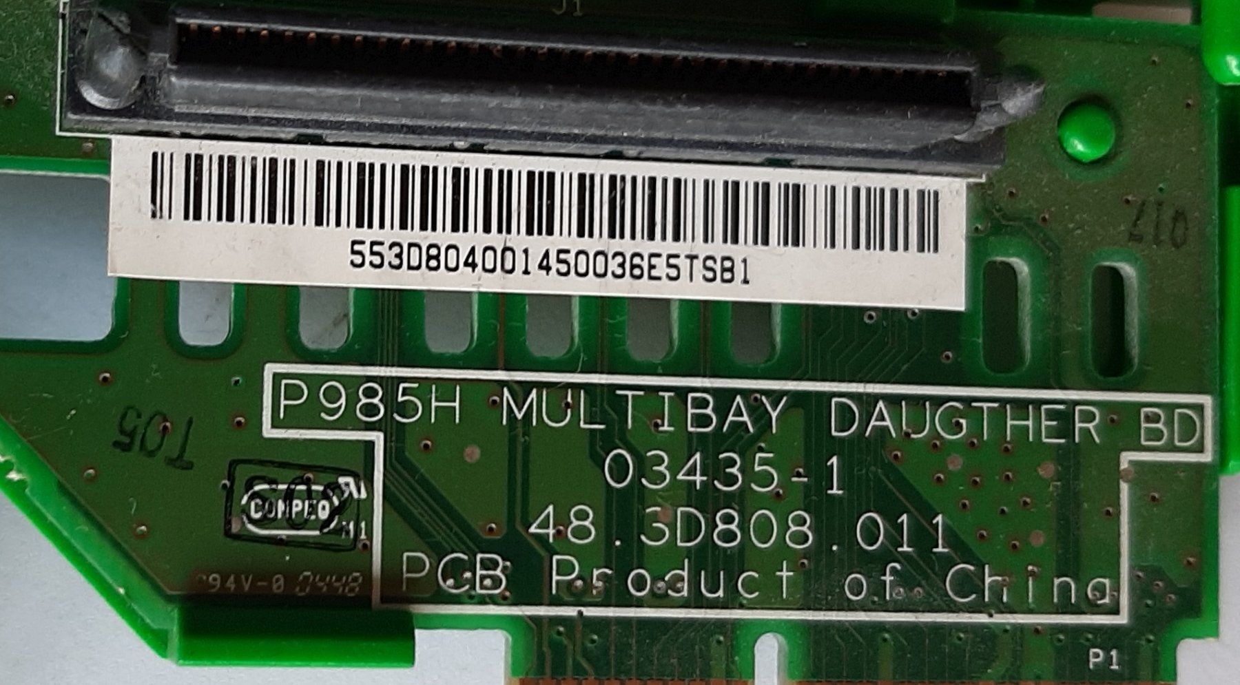 Hewlett Packard Mainboards: HP Multibay Daughter Board P985H Riser Card 03435-1 DC7100 – Gebraucht aus Genève von Cockattoo 1