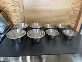 8 Chromstahl Schüsseln NEU, Jonas Schweden je 4 x 1 & 4x 2L
